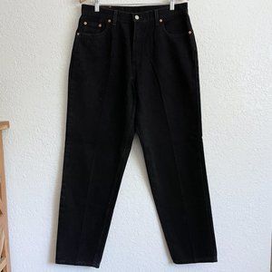 Vintage Levi’s 560 Black High-Rise Loose Straight Leg Jeans Women’s Size 16 Reg